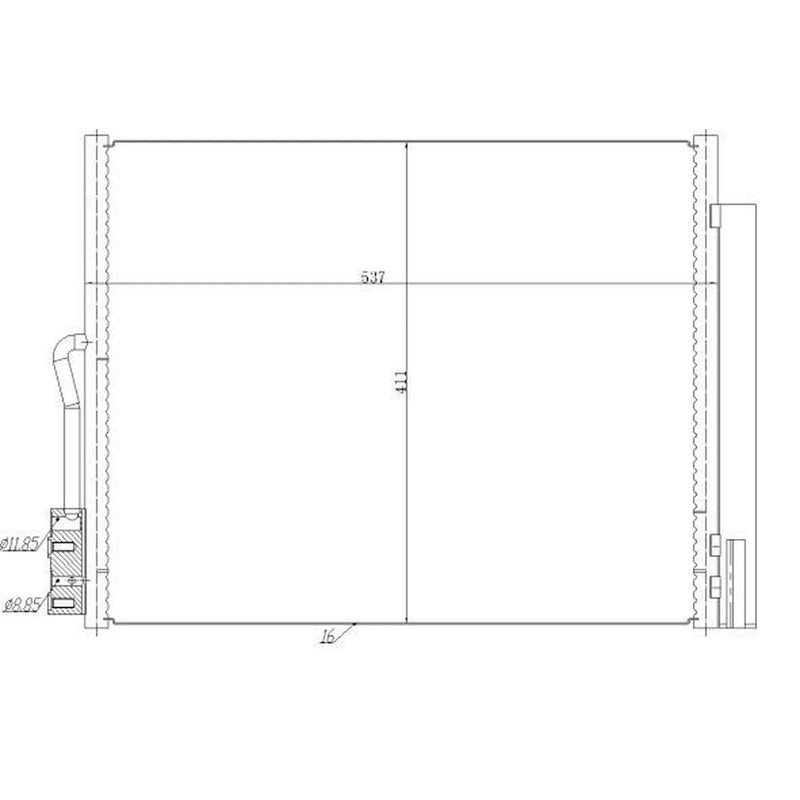 NRF Air Conditioning Condenser 350478