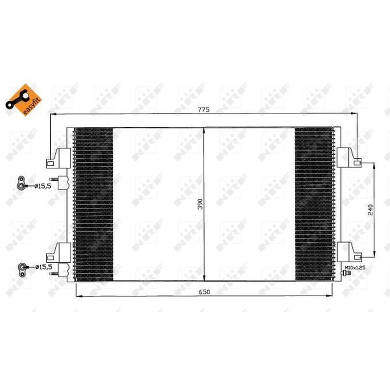 NRF Air Conditioning Condenser 35760