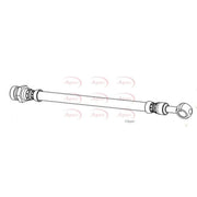 Apec Brake Hydraulic Hose Line Rear HOS4494