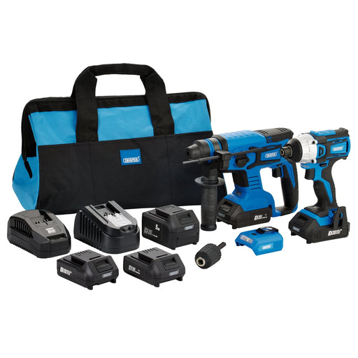 D20 Impact Driver & SDS+ Drill Kit 20V with 5.0Ah Battery
