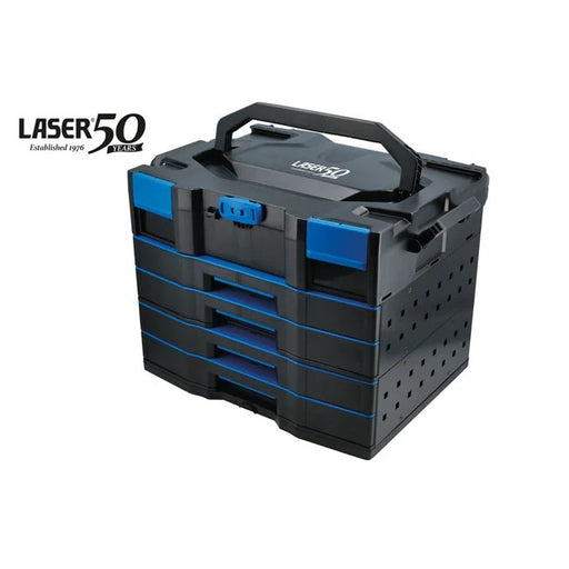 Laser Tools Premium Stackable 4 Drawer Storage System with Top Box - 50th