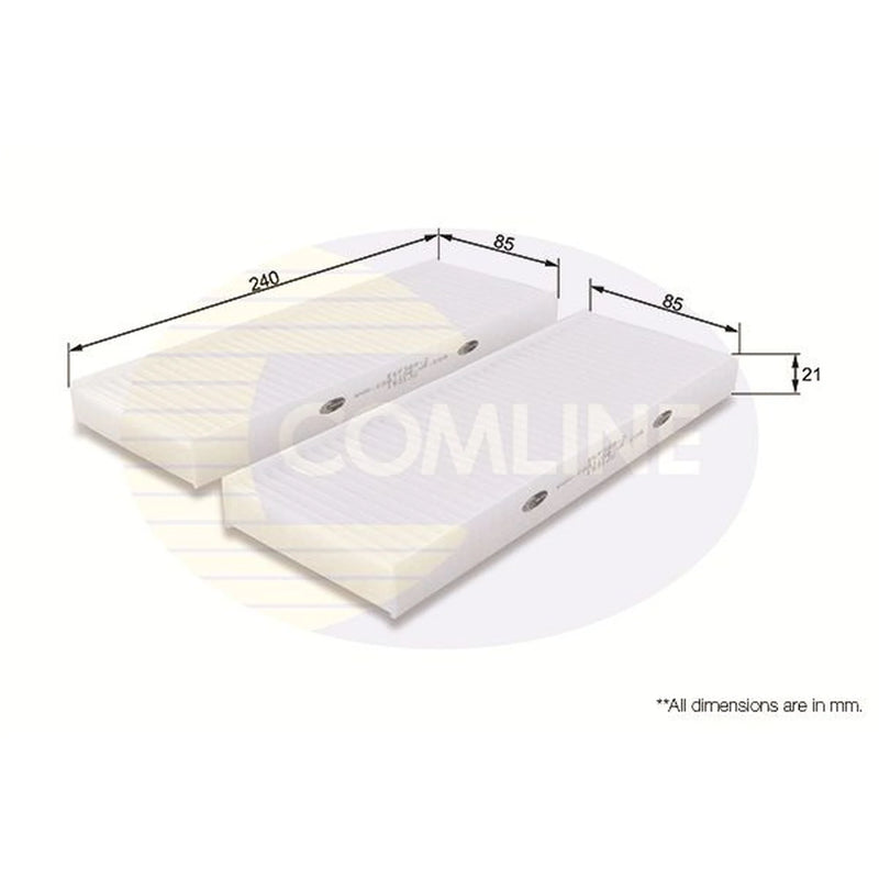 Comline Cabin Air Filter (Pollen Filter) EKF389-2