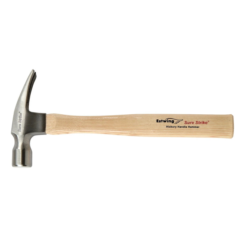 Estwing Sure Strike Hammer EMRW16S 16oz Claw with Hickory Handle