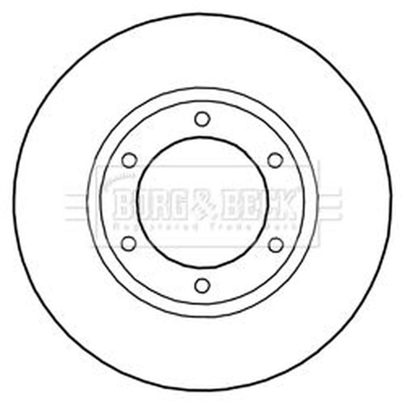 Borg & Beck 2 x Vented Front Brake Discs BBD5288