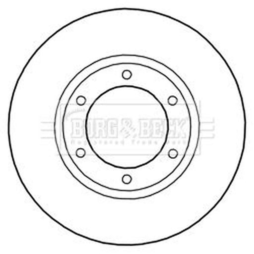 Borg & Beck 2 x Vented Front Brake Discs BBD5288