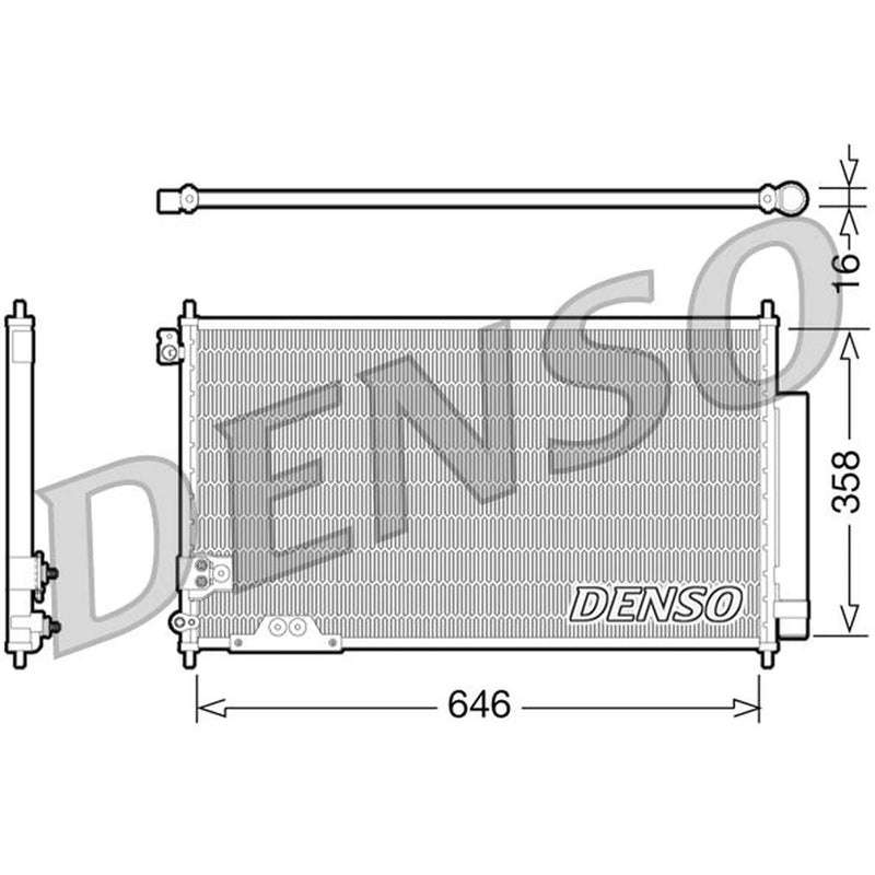 Denso Air Conditioning Condenser DCN40009