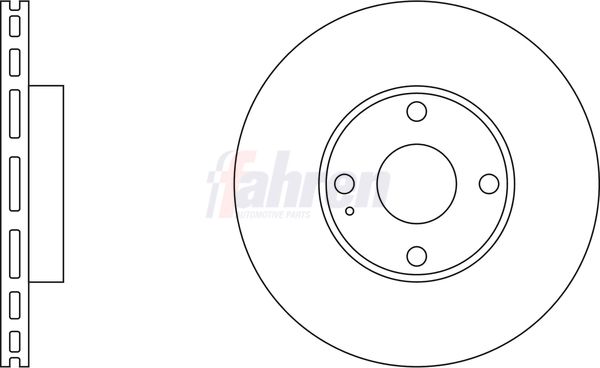 Fahren Brake Disc Set Vented