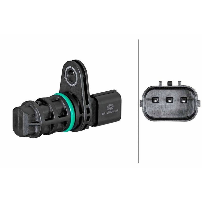 Hella Crankshaft Position Sensor 6PU 358 381-341