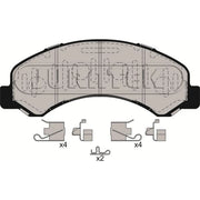 Juratek Front Brake Pad Set JCP010