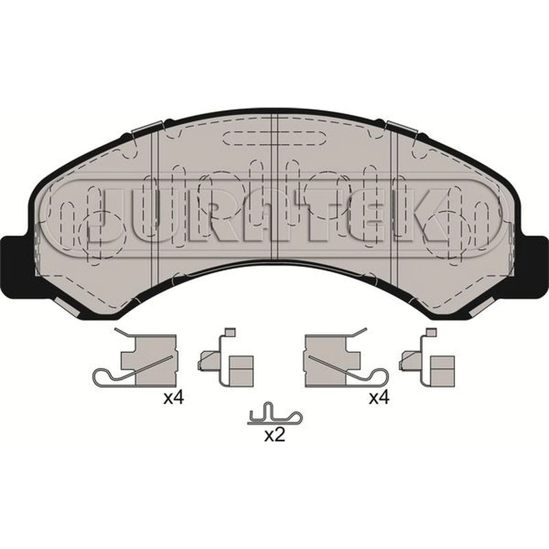 Juratek Front Brake Pad Set JCP010