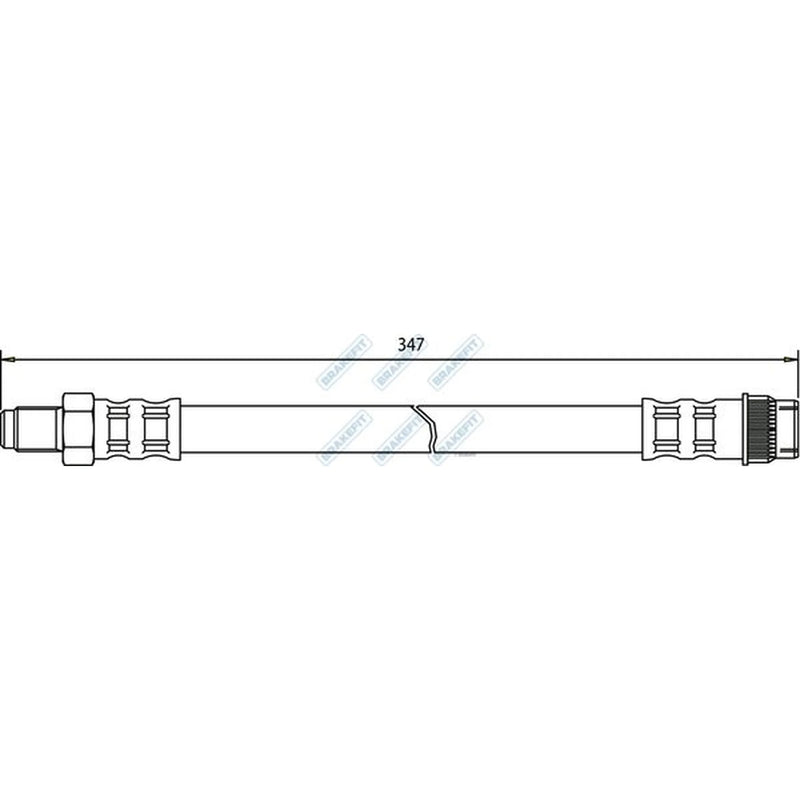 Apec Brake Hydraulic Hose Line Front BHO4002