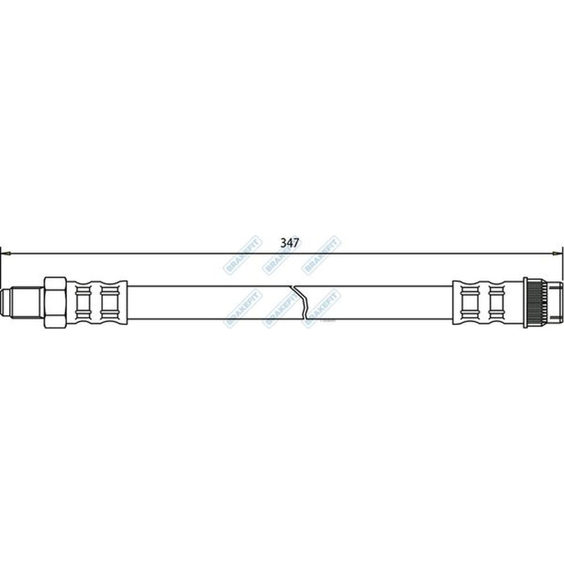 Apec Brake Hydraulic Hose Line Front BHO4002