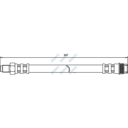 Apec Brake Hydraulic Hose Line Front BHO4002