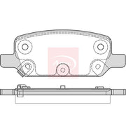 Apec Rear Brake Pad Set PAD2410