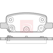 Apec Rear Brake Pad Set PAD2410
