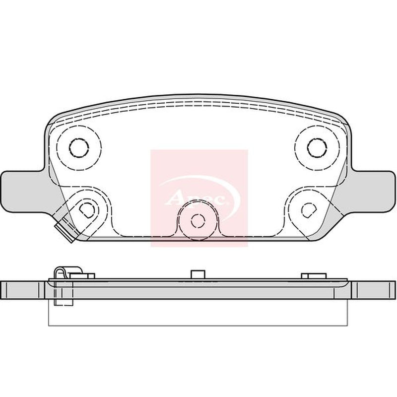 Apec Rear Brake Pad Set PAD2410