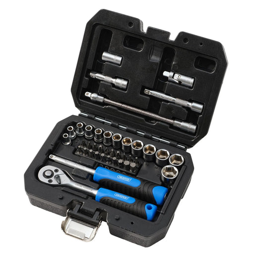 Draper Metric Socket and Bit Set 1/4" Sq. Dr. 40 Piece
