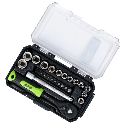 Draper HI-TORQ® Socket and Bit Set 25 Piece 1/4" Sq. Dr.