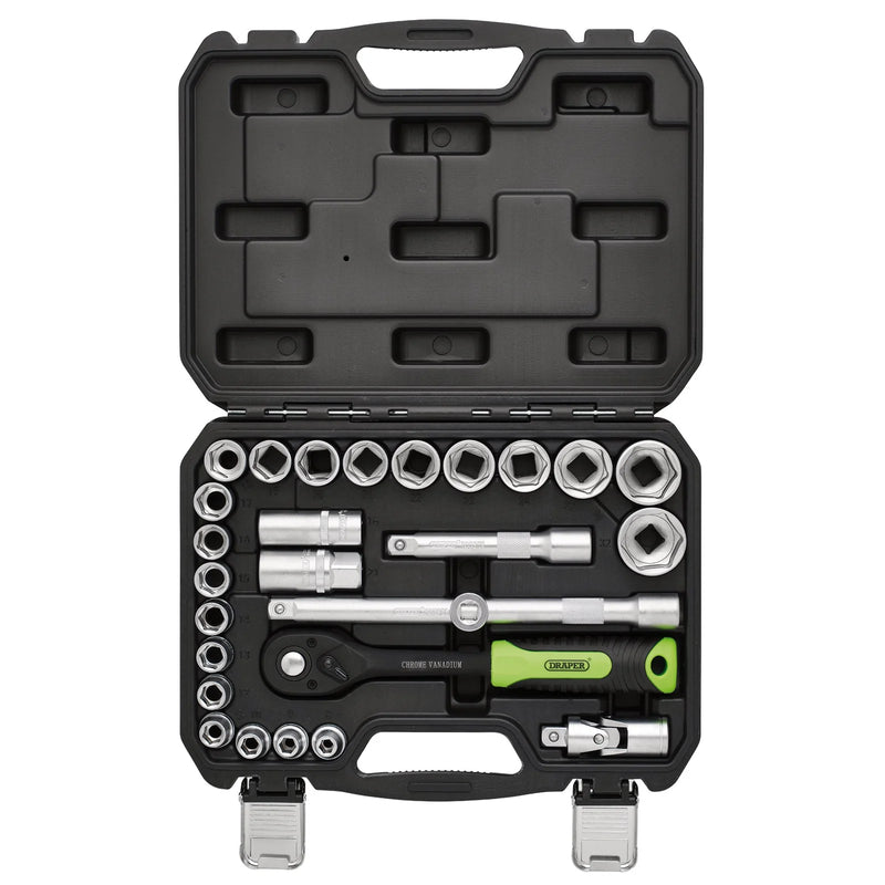 Draper Metric Socket Set 1/2" Sq. Dr. 27 Piece