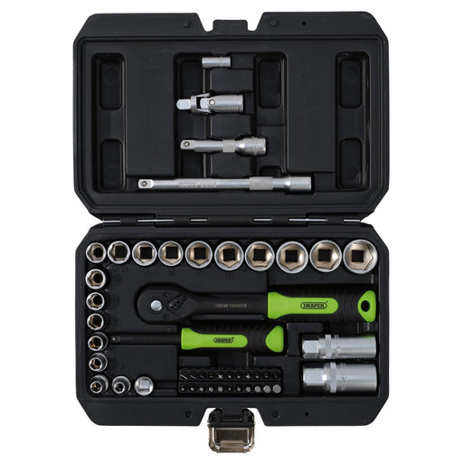 Draper HI-TORQ® Socket and Bit Set 48 Piece - 1/4" & 3/8" Drive