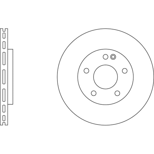 Apec Brake Disc Front Fits Mercedes Vaneo Apec  - Town Parts