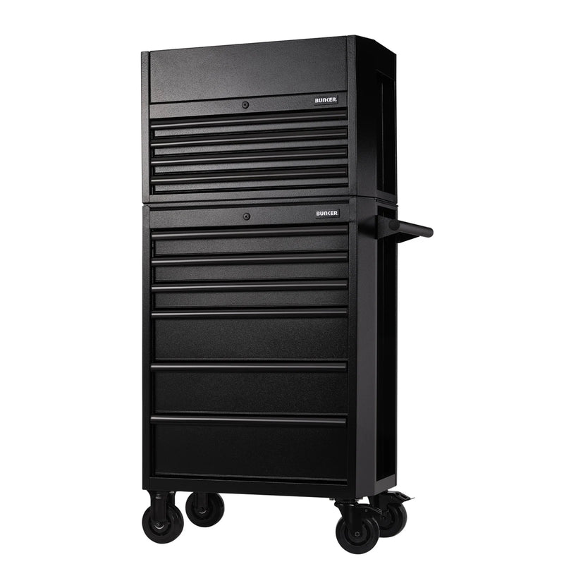 Draper BUNKER 10 Drawer Roller Cabinet & Tool Chest 26" Black