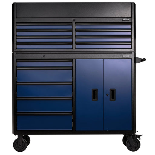 Bunker 13 Drawer Tool Chest & Roller Cabinet 52" Blue