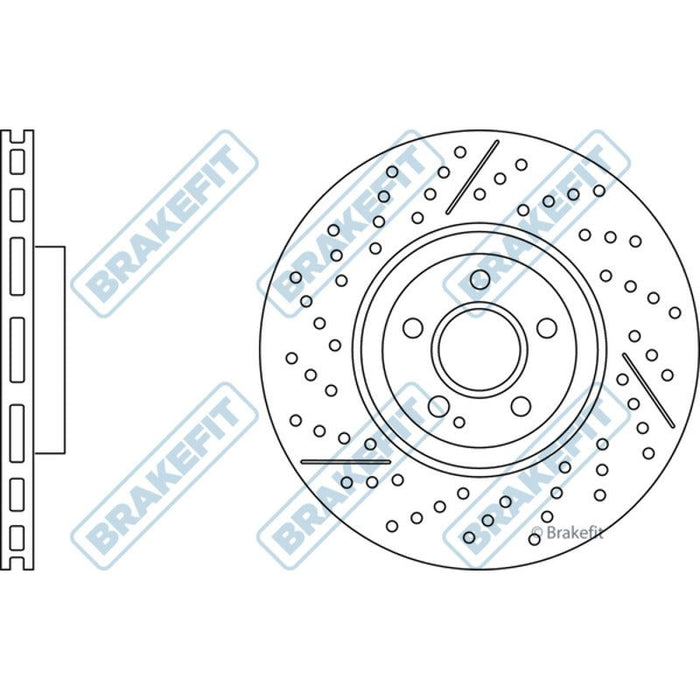 Apec Brake Disc Front Fits Mercedes A Class Cla Gla Apec  - Town Parts