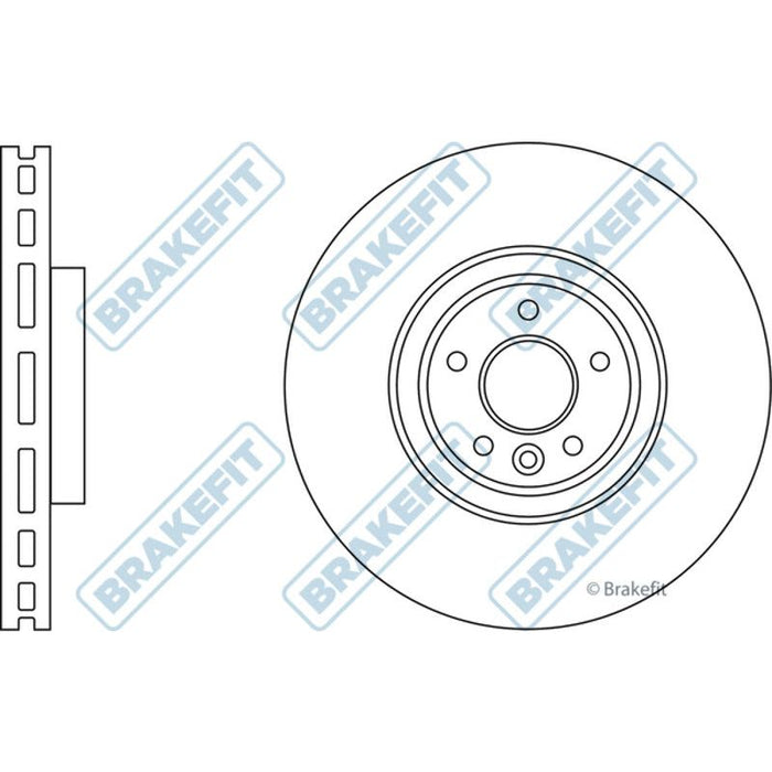 Apec Brake Disc Front Fits Jaguar/Daimler Xe Xf Apec  - Town Parts