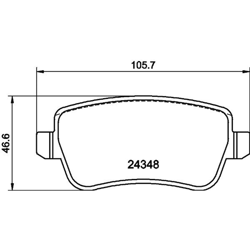 Mintex Rear Brake Pad Set MDB2800