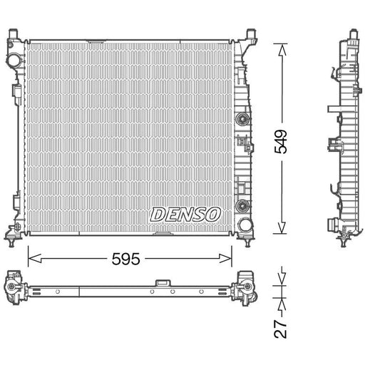 Denso Engine Radiator DRM17055
