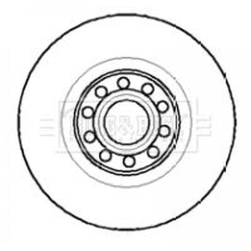 Borg & Beck 2 x Vented Front Brake Discs BBD5730S