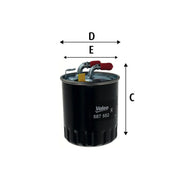 Valeo Fuel Filter Element outer 587552
