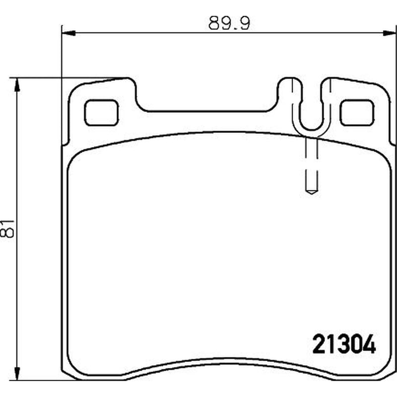 Mintex Front Brake Pad Set MDB1626