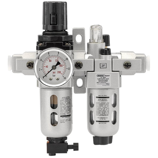 Draper 1/4" BSP Filter Regulator Lubricator Unit ALFRL1