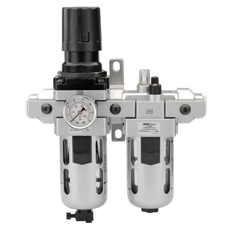 Draper Expert Combined Filter/Regulator/Lubricator 1/2" BSP