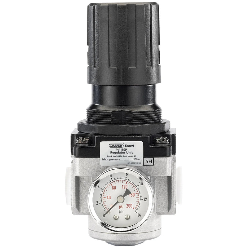 Draper BSP Regulator Unit - Air Pressure Control up to 10 Bar