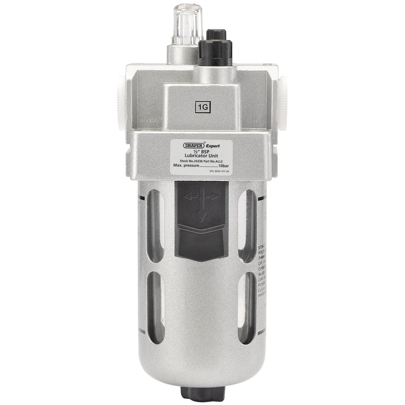 Draper Expert BSP Lubricator Unit - Adjustable Output, Max 10bar