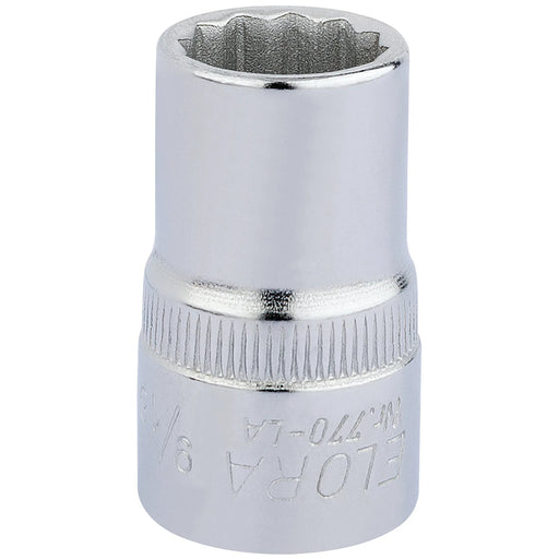 Elora Bi-Hexagon Socket 1/2" Sq. Dr. 9/16"