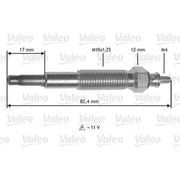 Valeo Diesel Engine Glow Plug 345199