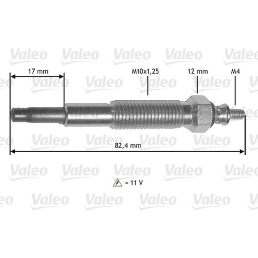 Valeo Diesel Engine Glow Plug 345199