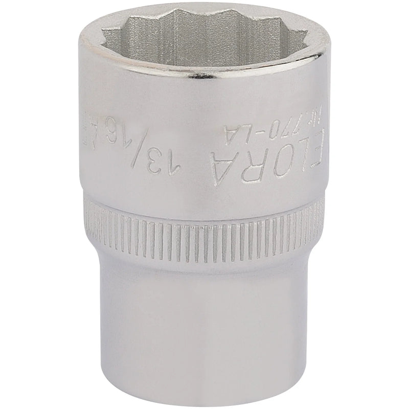 Elora Bi-Hexagon Socket 1/2" Sq. Dr. 13/16"