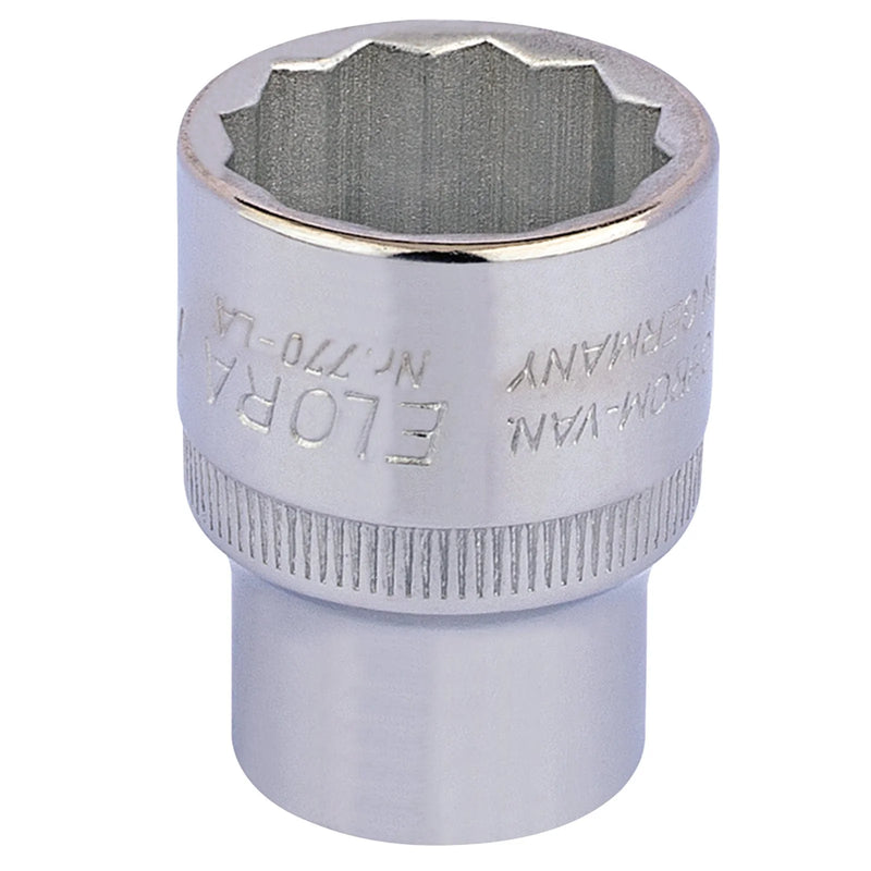 Elora Bi-Hexagon Socket 1/2" Sq. Dr. 7/8"