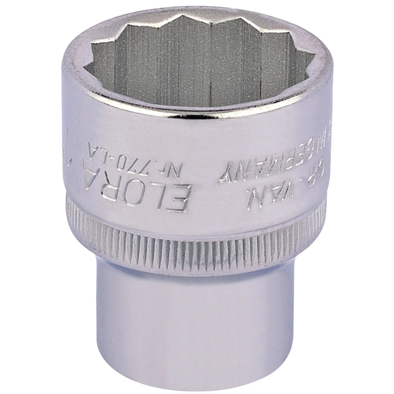 Elora Bi-Hexagon Socket 1/2" Sq. Dr. 1"