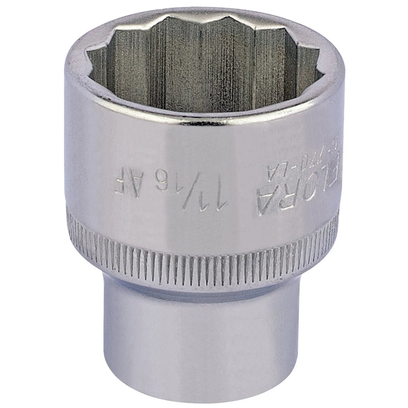Elora Bi-Hexagon Socket 1/2" Sq. Dr. 1 1/16"
