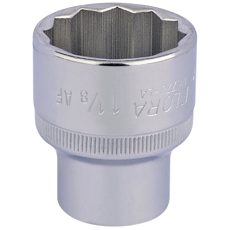 Elora Bi-Hexagon Socket 1/2" Sq. Dr. 1 1/8"