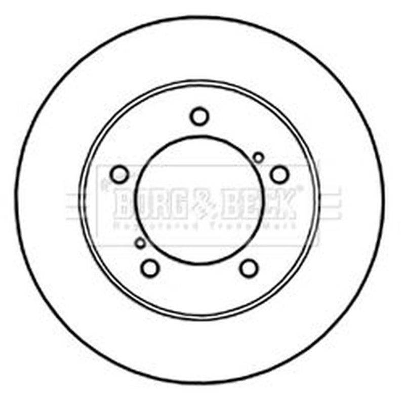 Borg & Beck 2 x Front Brake Discs BBD5219