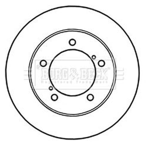 Borg & Beck 2 x Front Brake Discs BBD5219