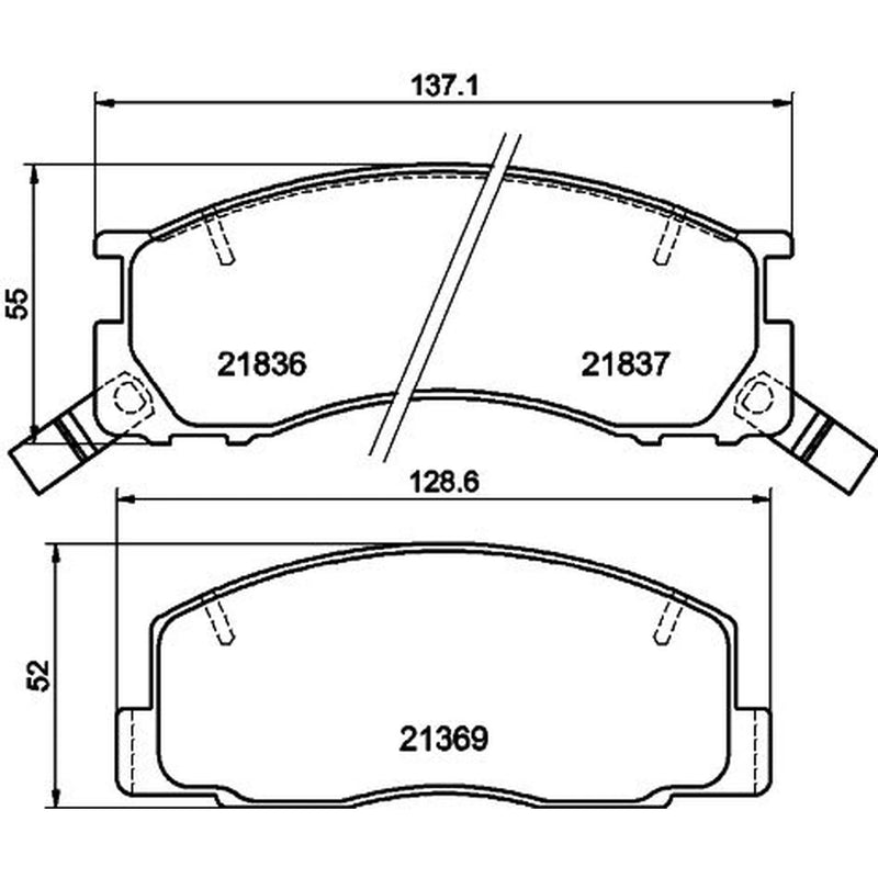 Mintex Front Brake Pad Set MDB1545
