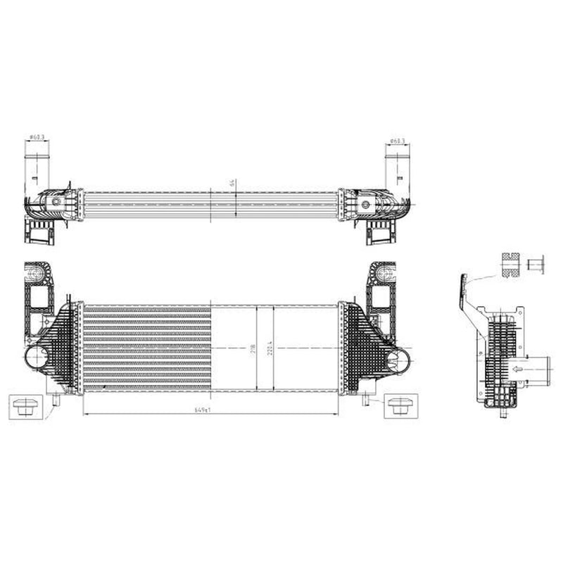 NRF Intercooler (Charge Air Cooler) 309058